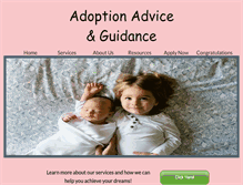Tablet Screenshot of adoptionadviceandguidance.com